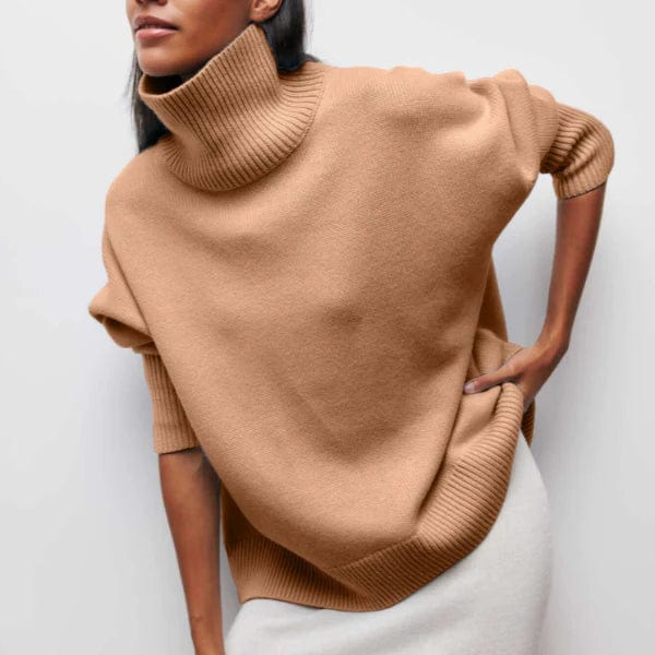 Oversize-Rollkragenpullover aus Kaschmir
