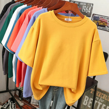 Alice | Kuscheliges Baumwoll-Basic: T-Shirt in Übergröße für Frauen