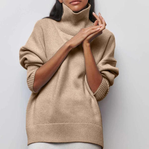 Oversize-Rollkragenpullover aus Kaschmir