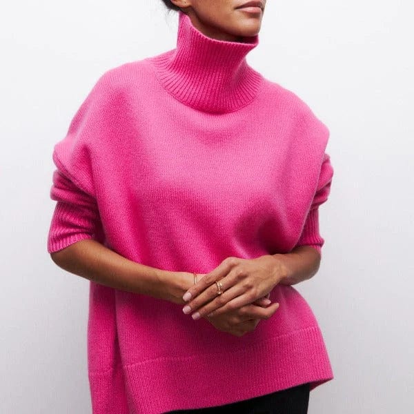Oversize-Rollkragenpullover aus Kaschmir