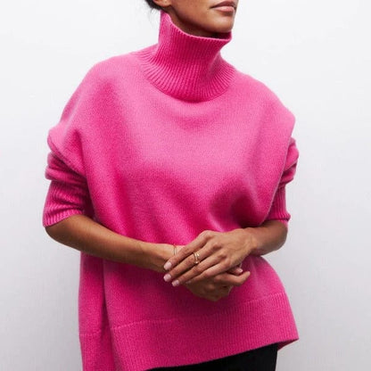 Oversize-Rollkragenpullover aus Kaschmir