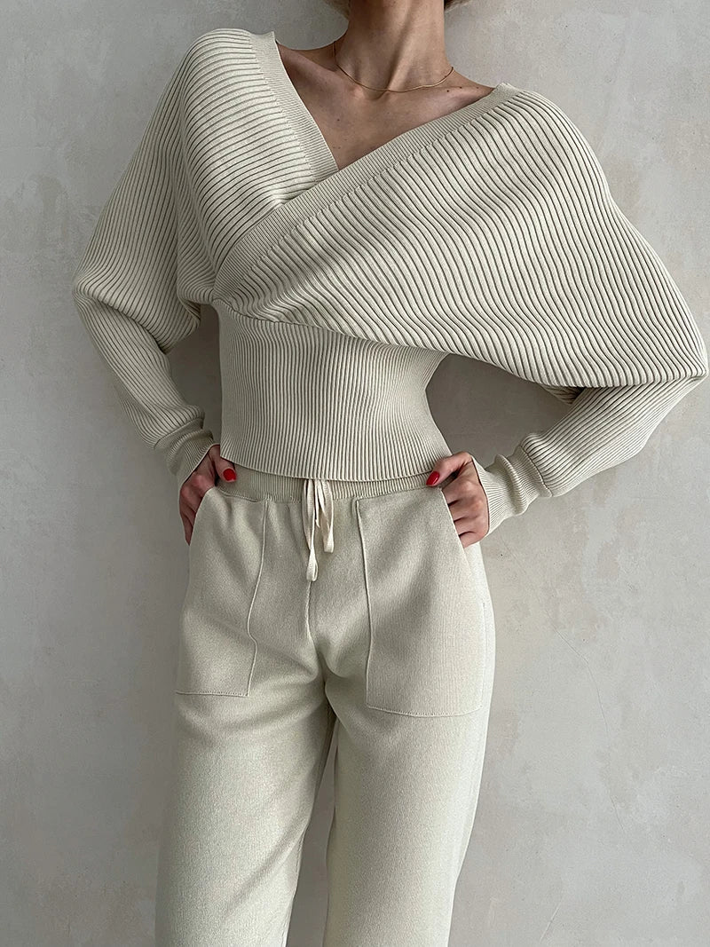 Alexandra | Sportliches zweiteiliges Set mit Pullover und Hose