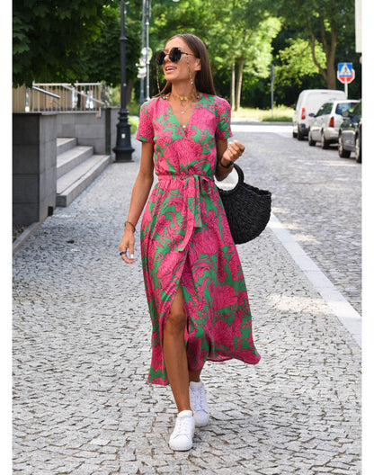 Eliana | Elegantes geblümtes Kleid