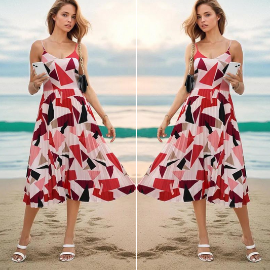 Jasmine - Kleid mit geometrischem Druck