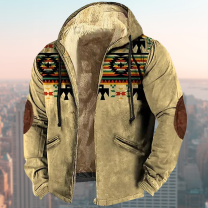 Valor - Kapuzenjacke mit Tribal-Print