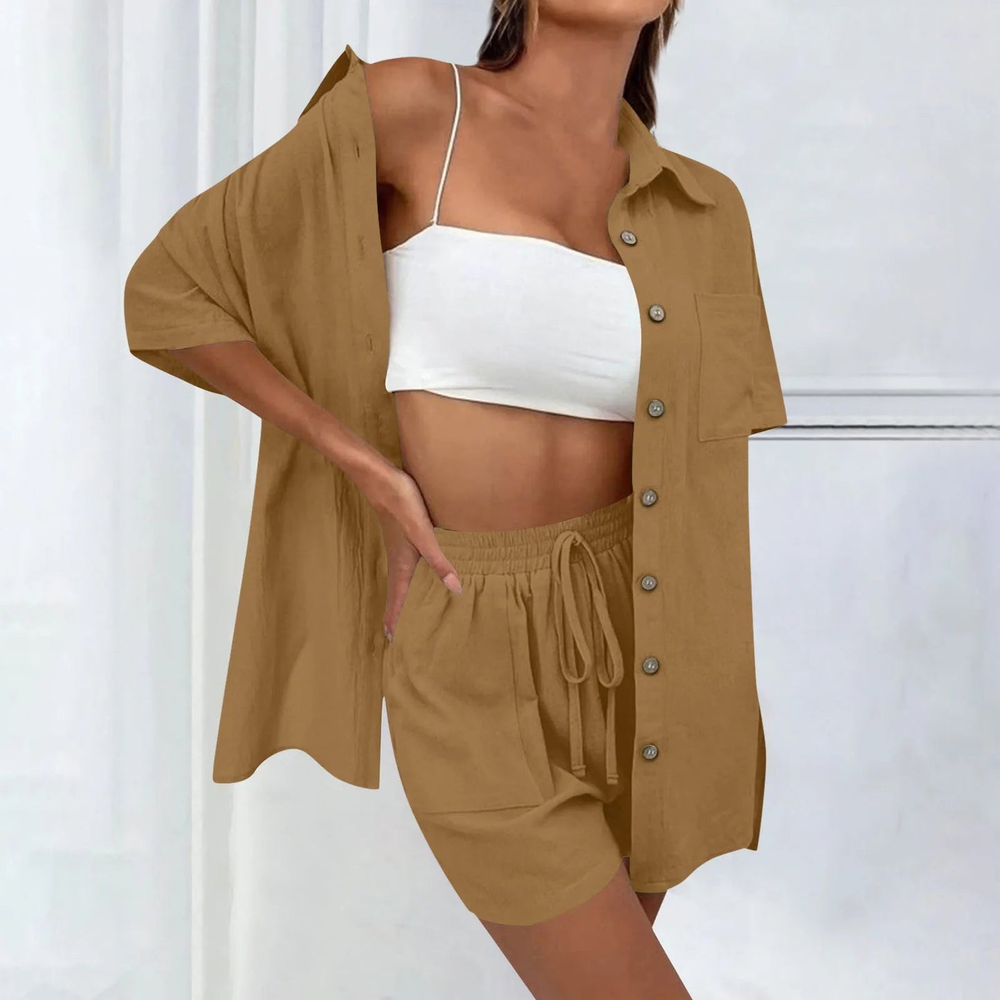 Lucia | Bequemes, lockeres Top und lässiges Short-Set