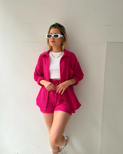 Amelie | Zweiteiliges Set mit Falten
