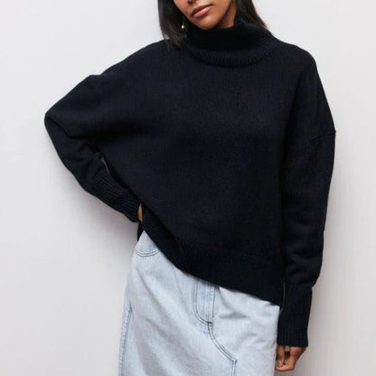 Oversize-Rollkragenpullover aus Kaschmir