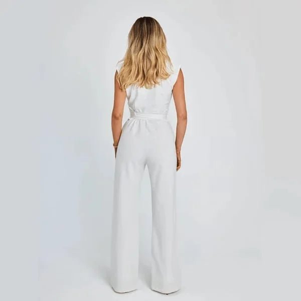 Luna | Sleeveless Jumpsuit with Wide Leg for Women