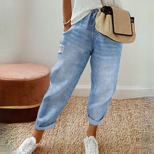 Yvonne - Boho-Sommerhose aus Baumwolle