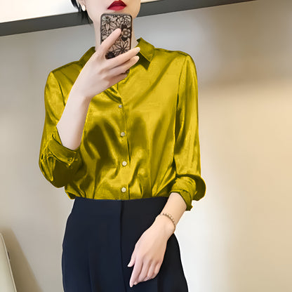 Adin | Elegante Satinbluse