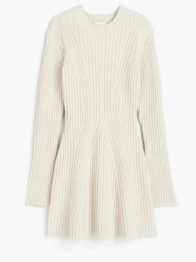 Addy - Baumwollstrickkleid Herbst