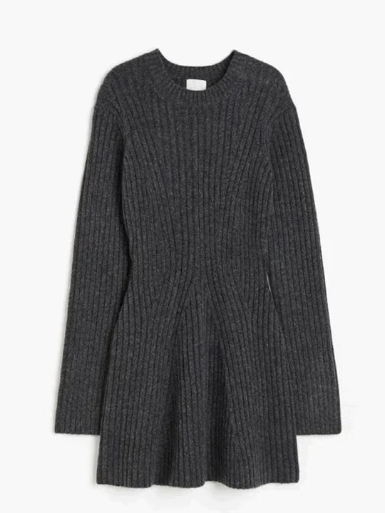 Addy - Baumwollstrickkleid Herbst