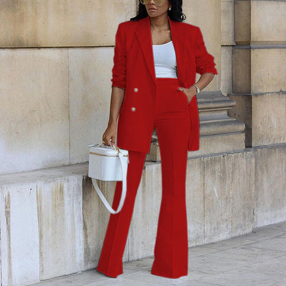 Kyla - Elegantes Set mit Blazer und Hose mit weitem Bein