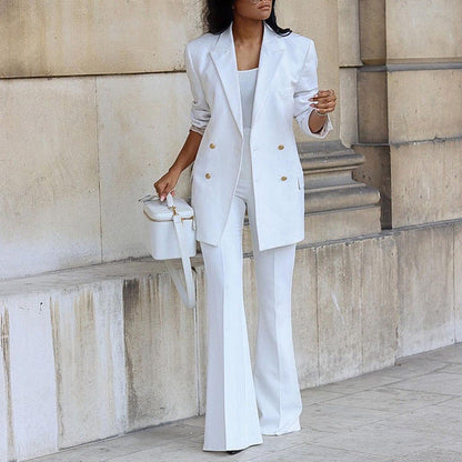 Kyla - Elegantes Set mit Blazer und Hose mit weitem Bein