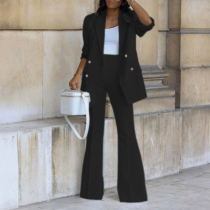 Kyla - Elegantes Set mit Blazer und Hose mit weitem Bein