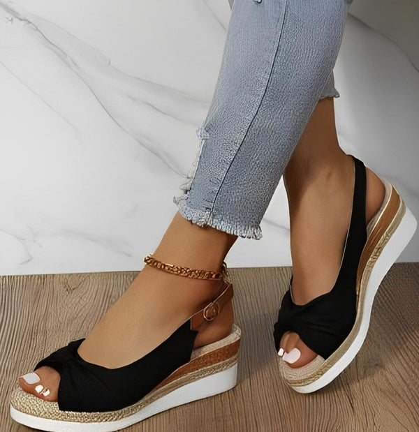 Maryam | Keilsandalen mit offener Spitze