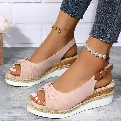 Maryam | Keilsandalen mit offener Spitze