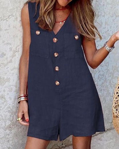 SAMANTHA - Jumpsuit mit Knopfleiste