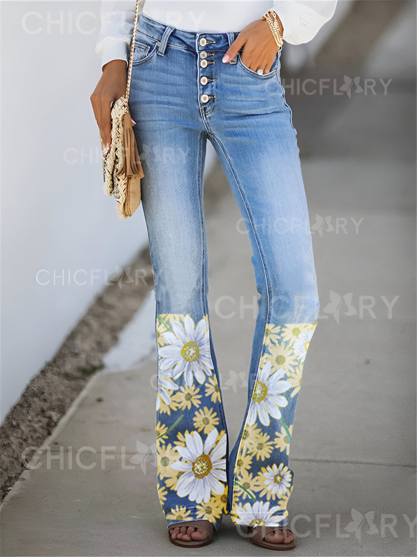 Sandra| Mode Slim Fit Jeans für Frauen