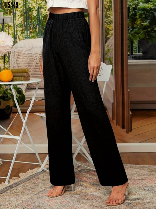 Catriona - Schicke gerade Hose mit elastischem Bund