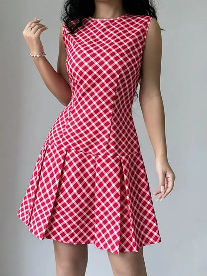 Marlena | Lässiger Chic, elegantes ärmelloses Kleid in A-Linie für Frauen