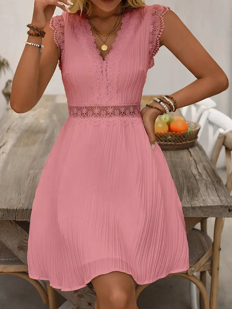 Florence | Women's Summer V-Neck A-Line Dress