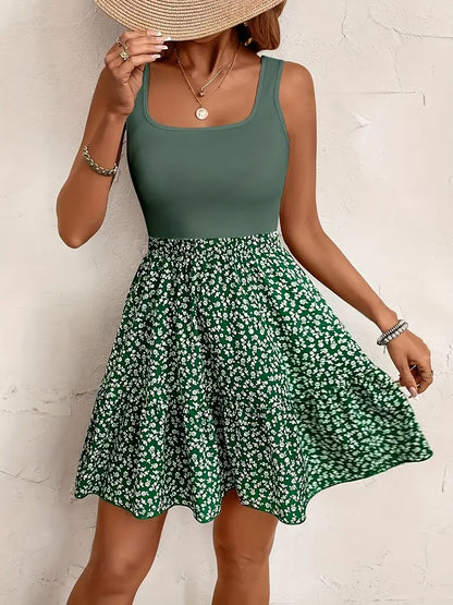 Rosie | Ärmelloses Sommerkleid mit Blumenmuster für Frauen