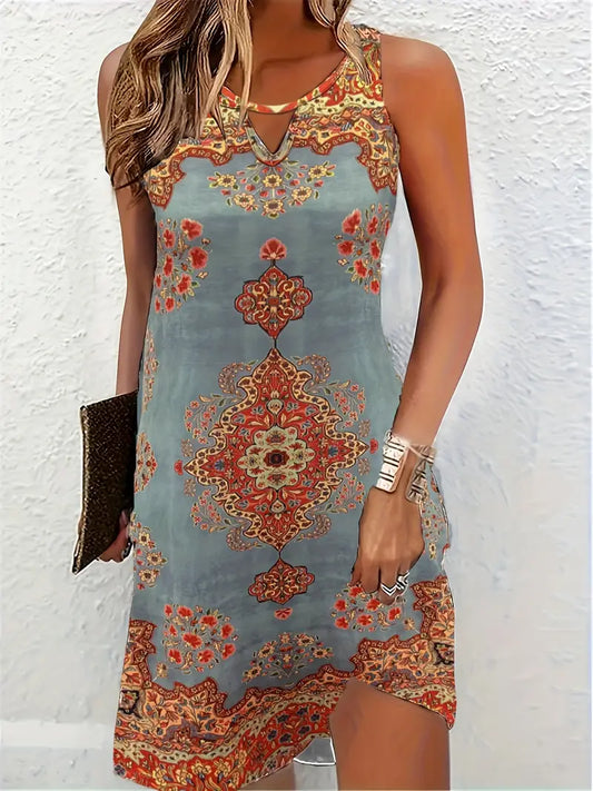 Sadie | Frühling und Sommer Kleid mit Schlüssellochausschnitt