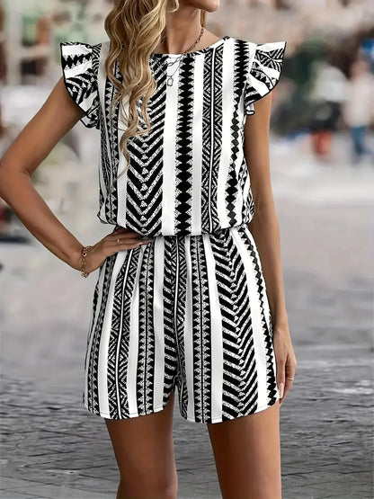 Gillian | Stylischer gestreifter Damen-Overall