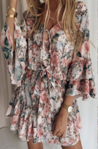 Lillian - Bequemes geblümtes Kleid für Frauen
