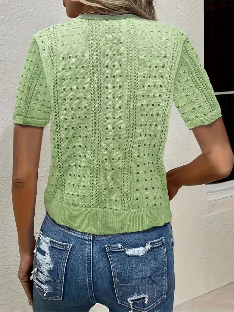 Mona | Vielseitiger Komfort, elegante Strickjacke mit V-Ausschnitt für Frauen
