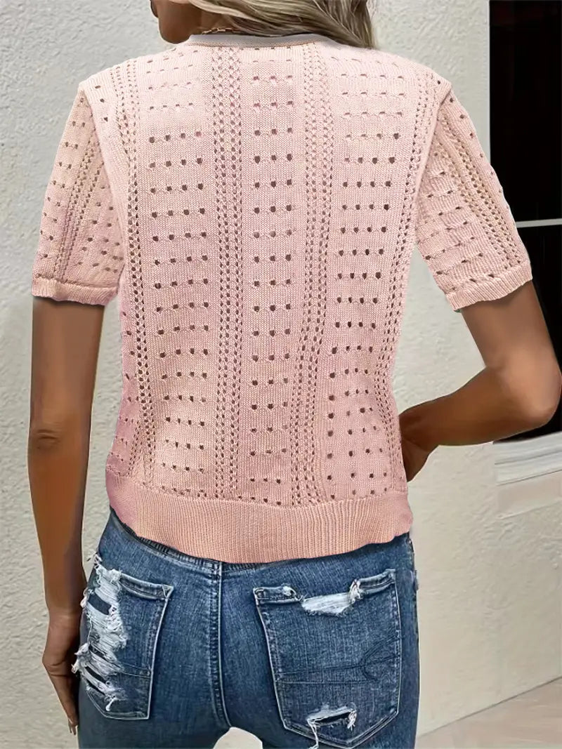 Mona | Vielseitiger Komfort, elegante Strickjacke mit V-Ausschnitt für Frauen