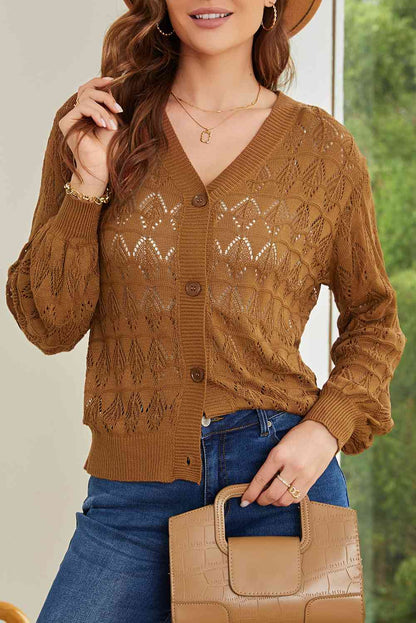 Noemi - Schicker und lässiger Strick-Cardigan mit V-Ausschnitt