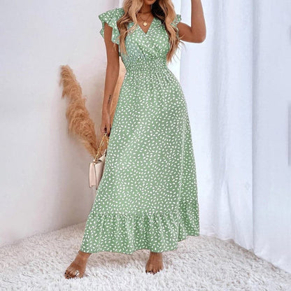 Braelynn | Klassisches langes Sommerkleid mit elegantem Muster