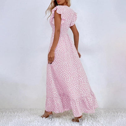 Braelynn | Klassisches langes Sommerkleid mit elegantem Muster