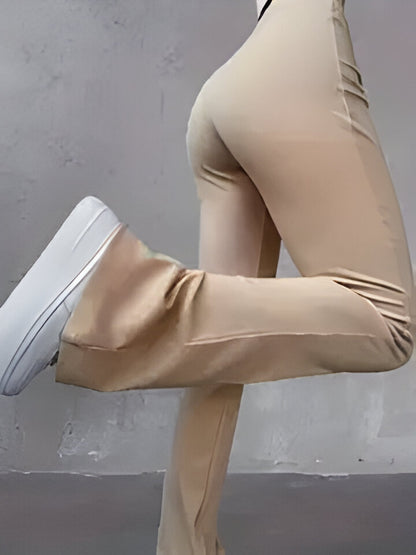 Alessandra | Lässige gerippte einfache schmale Leggings