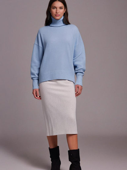 Oversize-Rollkragenpullover aus Kaschmir
