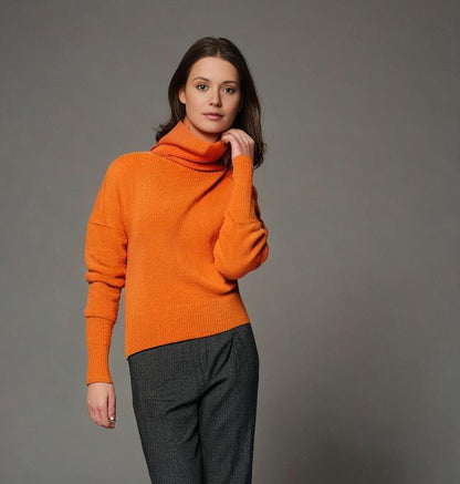 Oversize-Rollkragenpullover aus Kaschmir