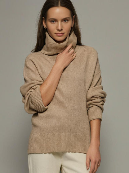 Oversize-Rollkragenpullover aus Kaschmir