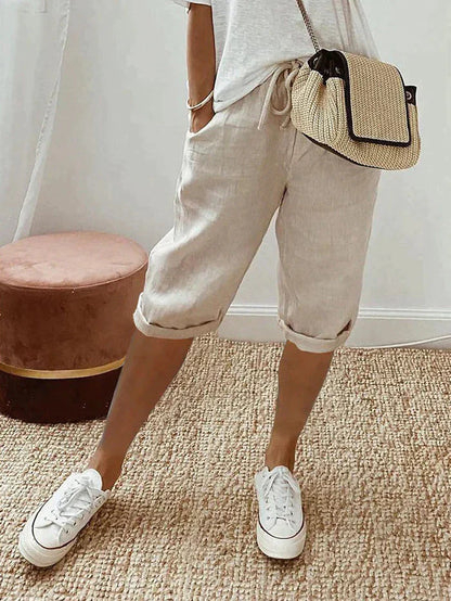 Elena | Shorts für Frauen Baumwolle & Leinen