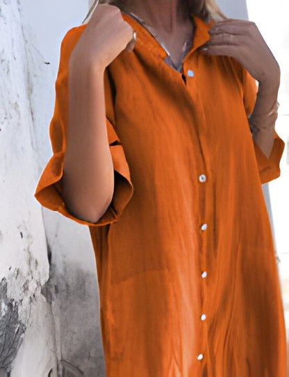 Solene | Lockeres, legeres Kleid mit halben Ärmeln