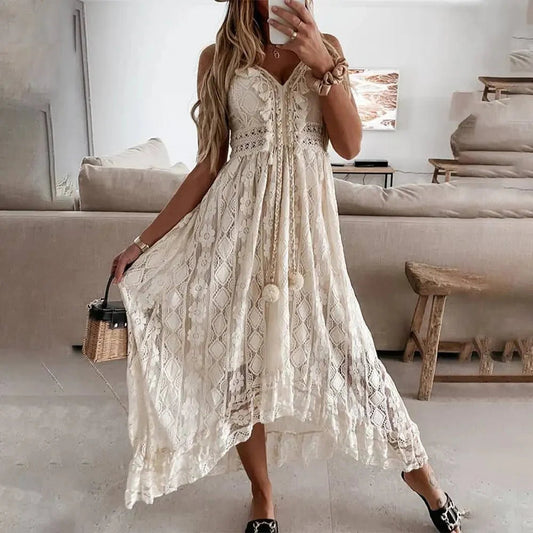 Zina | Elegantes und bequemes Boho-Spitzenkleid für Frauen