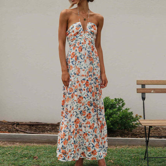 Cecille - Maxikleid mit Blumenmuster