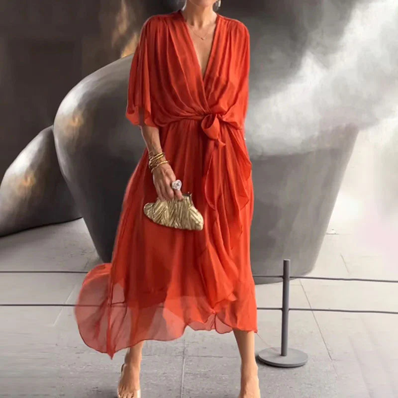 Emery | Elegantes Kleid mit V-Ausschnitt