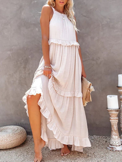 Eva | Rückenfreies Rüschenkleid